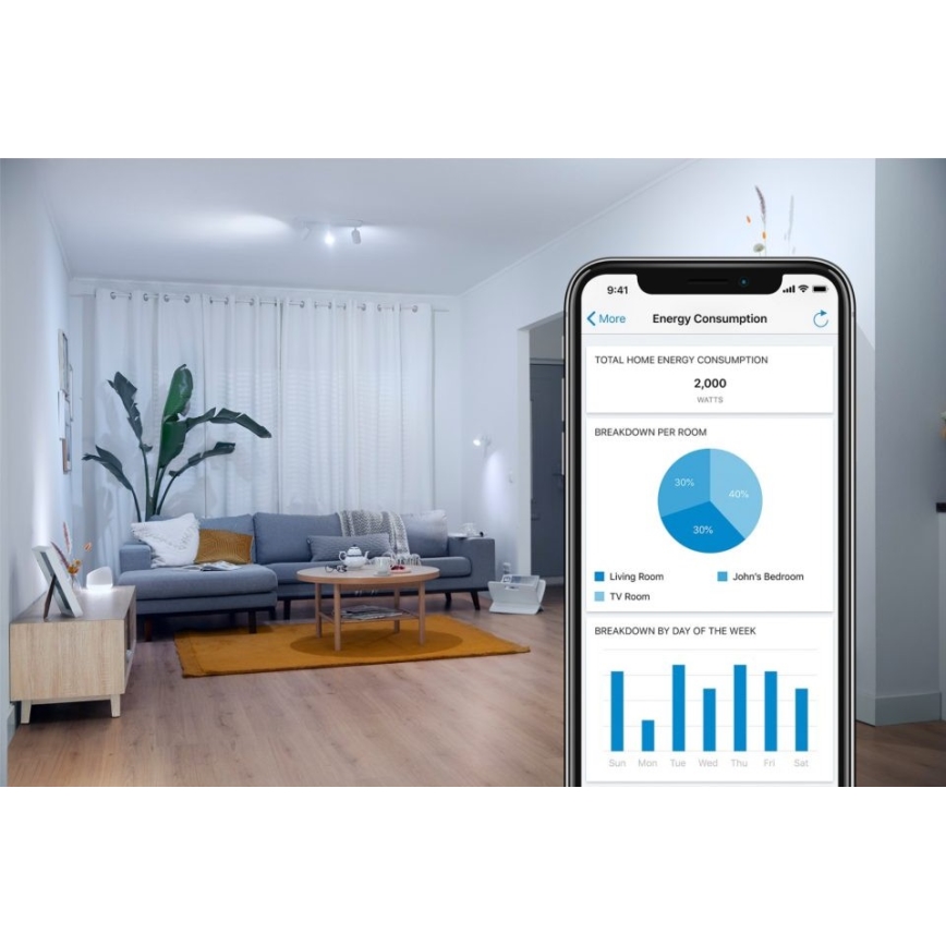 LED Ściemnialna żarówka FILAMENT A60 E27/6,7W/230V 2700-6500K CRI 90 Wi-Fi - WiZ