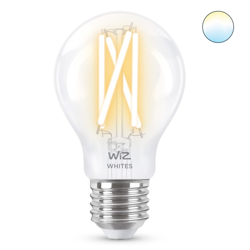LED Ściemnialna żarówka FILAMENT A60 E27/6,7W/230V 2700-6500K CRI 90 Wi-Fi - WiZ