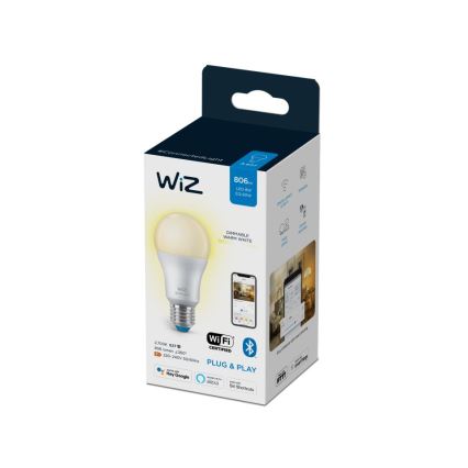 LED Ściemnialna żarówka A60 E27/8W/230V 2700K CRI 90 Wi-Fi - WiZ