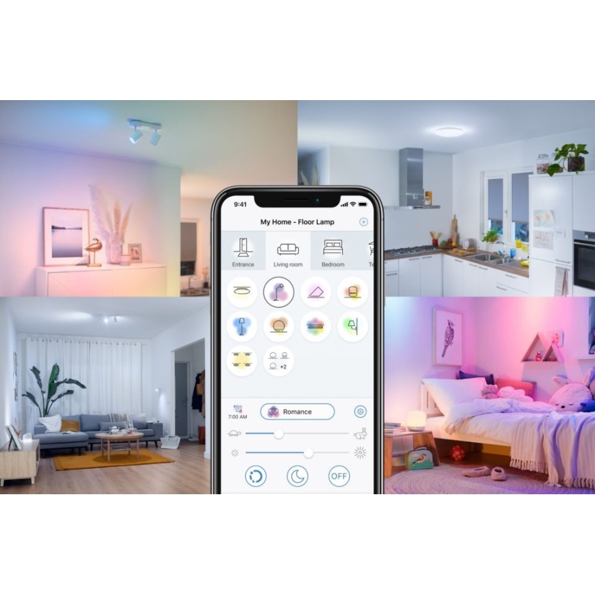 LED Ściemnialna żarówka FILAMENT C35 E14/4,9W/230V 2700-6500K CRI 90 Wi-Fi - WiZ