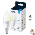 LED Ściemnialna żarówka C37 E14/4,9W/230V 2700-6500K CRI 90 Wi-Fi - WiZ