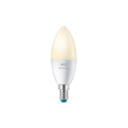 LED Ściemnialna żarówka C37 E14/4,9W/230V 2700K CRI 90 Wi-Fi - WiZ