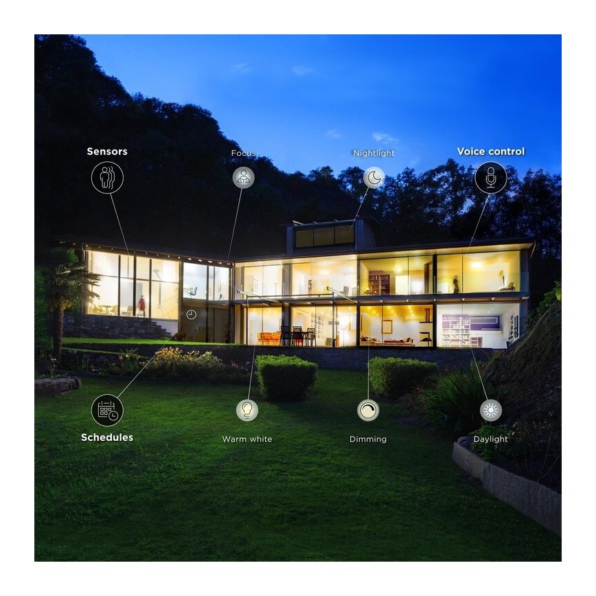 LED Ściemnialna żarówka E14/6,5W/230V 2700-6500K Wi-Fi - WiZ