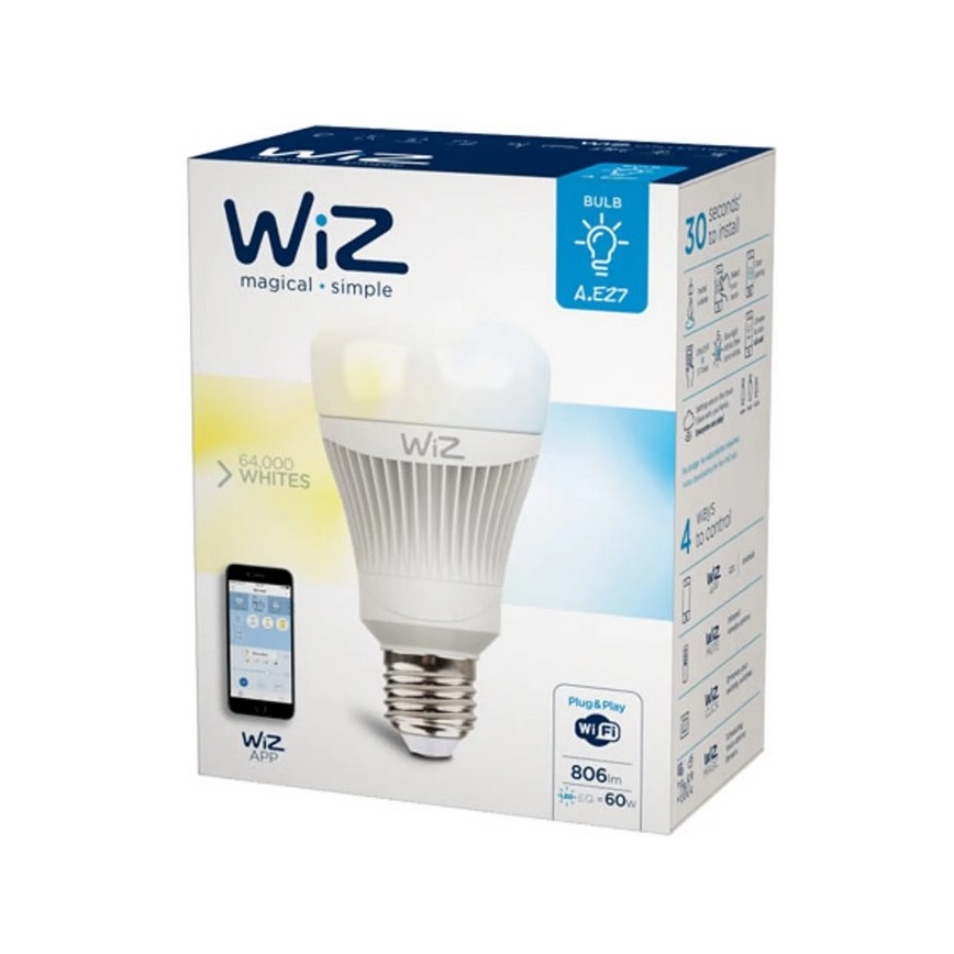 LED Ściemnialna żarówka E27/11,5W/230V 2700-6500K Wi-Fi - WiZ