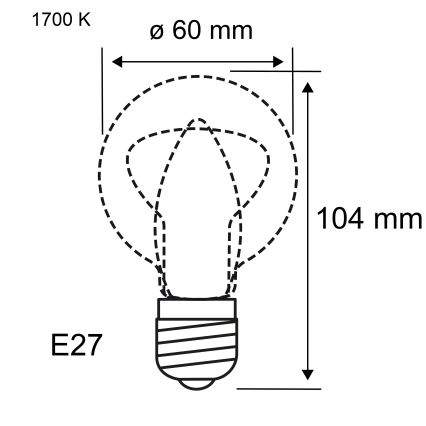 LED Ściemnialna żarówka FILAMENT E27/6W/230V 1700K - Paulmann 28522