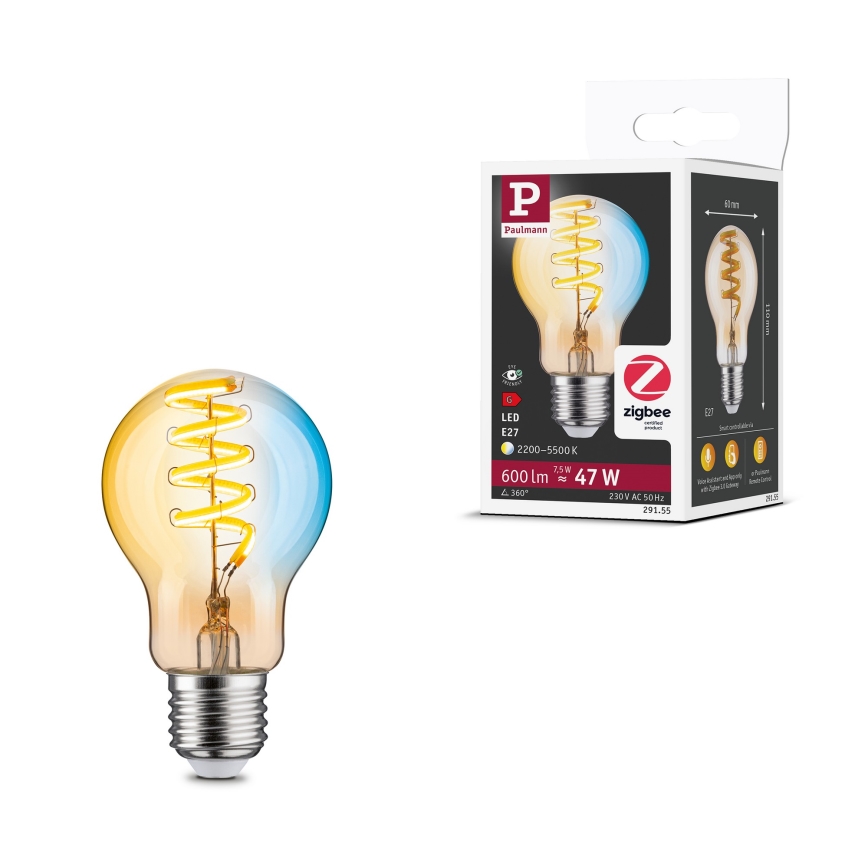 LED ściemnialna żarówka FILAMENT E27/7,5W/230V 2200-5500K - Paulmann 29155