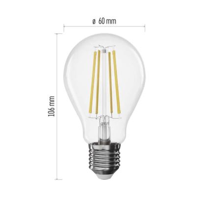 LED ściemnialna żarówka filamentowa A60 E27/7,5W/230V 2700K