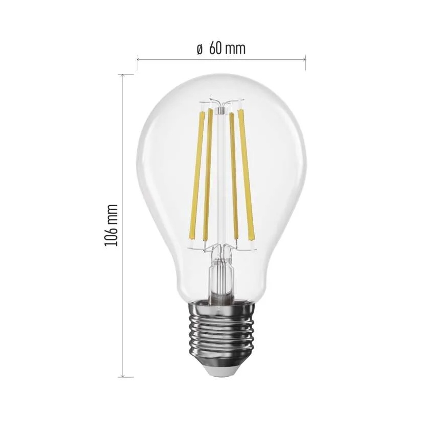 LED ściemnialna żarówka filamentowa A60 E27/7,5W/230V 2700K