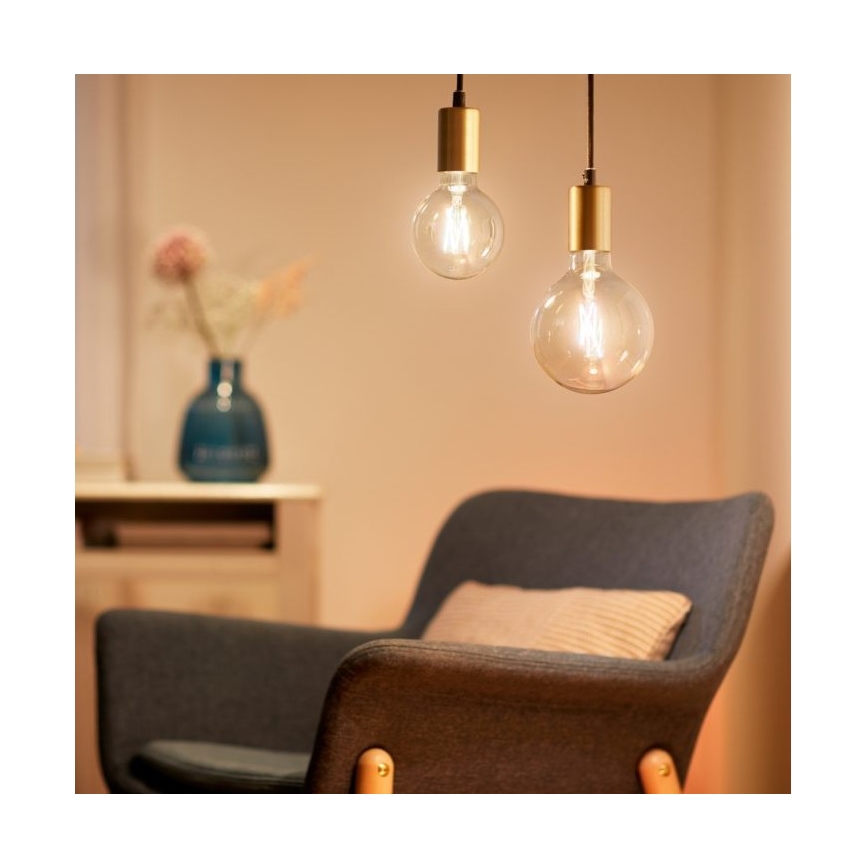 LED Ściemnialna żarówka FILAMENT G95 E27/6,7W/230V 2700-6500K CRI 90 Wi-Fi - WiZ