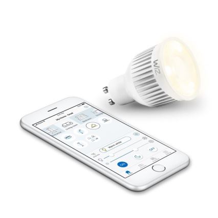 LED Ściemnialna żarówka GU10/6,5W/230V 2700-6500K Wi-Fi - WiZ