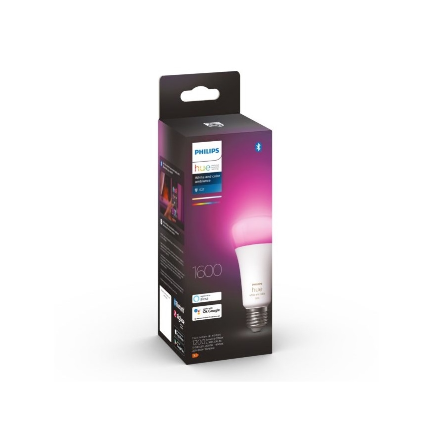 LED Ściemnialna żarówka Philips Hue WACA A67 E27/13,5W/230V 2000-6500K