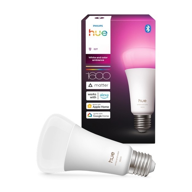 LED ściemnialna żarówka Philips Hue WHITE AND COLOR AMBIANCE E27/11,8W/230V 1000-20000K