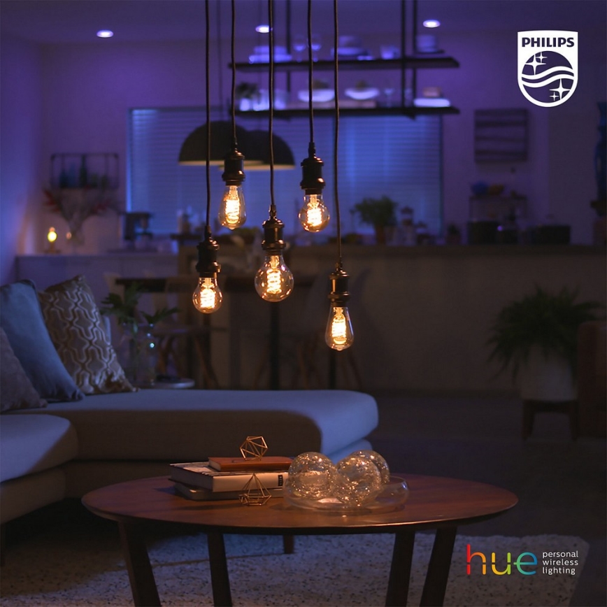 LED Żarówka ściemnialna Philips HUE WHITE FILAMENT G93 E27/7W/230V