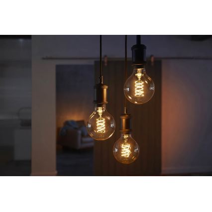 LED Żarówka ściemnialna Philips HUE WHITE FILAMENT G93 E27/7W/230V
