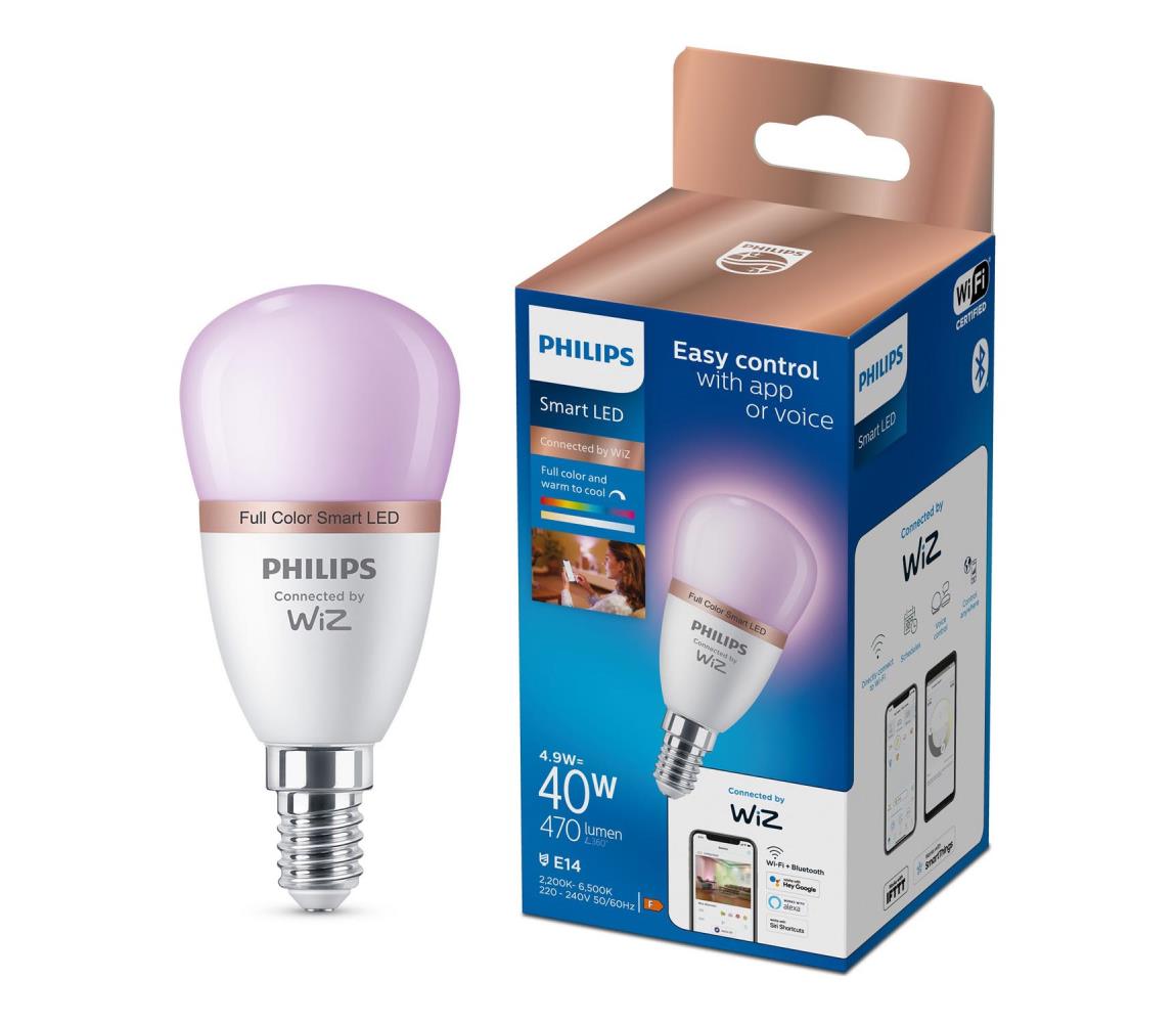 LED ściemnialna żarówka Philips SMART P45 E14/4,9W/230V 2200-6500K