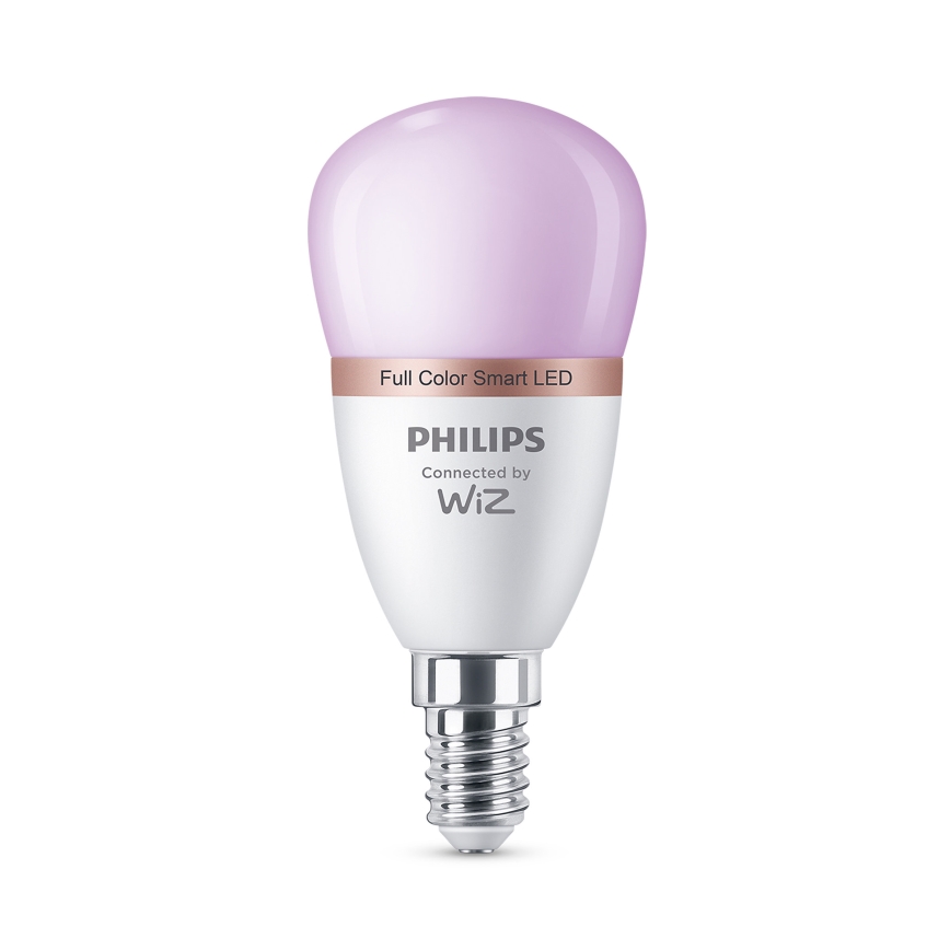 Ściemnialna żarówka LED RGB Philips SMART P45 E14/4,9W/230V 2200-6500K CRI 90