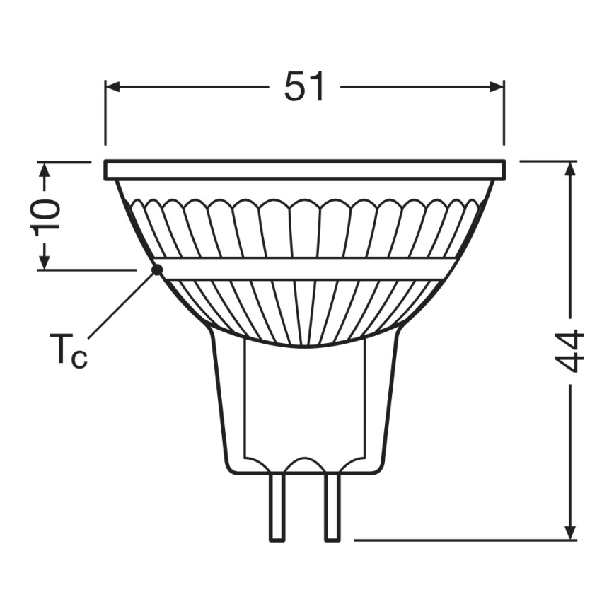 Ściemnialna reflektorowa żarówka LED MR16 GU5,3/5,3W/12V 2700K 36° CRI 97 - Ledvance