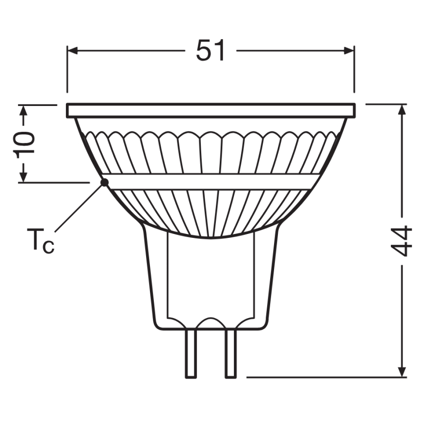 LED Ściemnialna żarówka reflektorowa MR16 GU5,3/5,3W/12V 4000K 36° CRI 97 - Ledvance