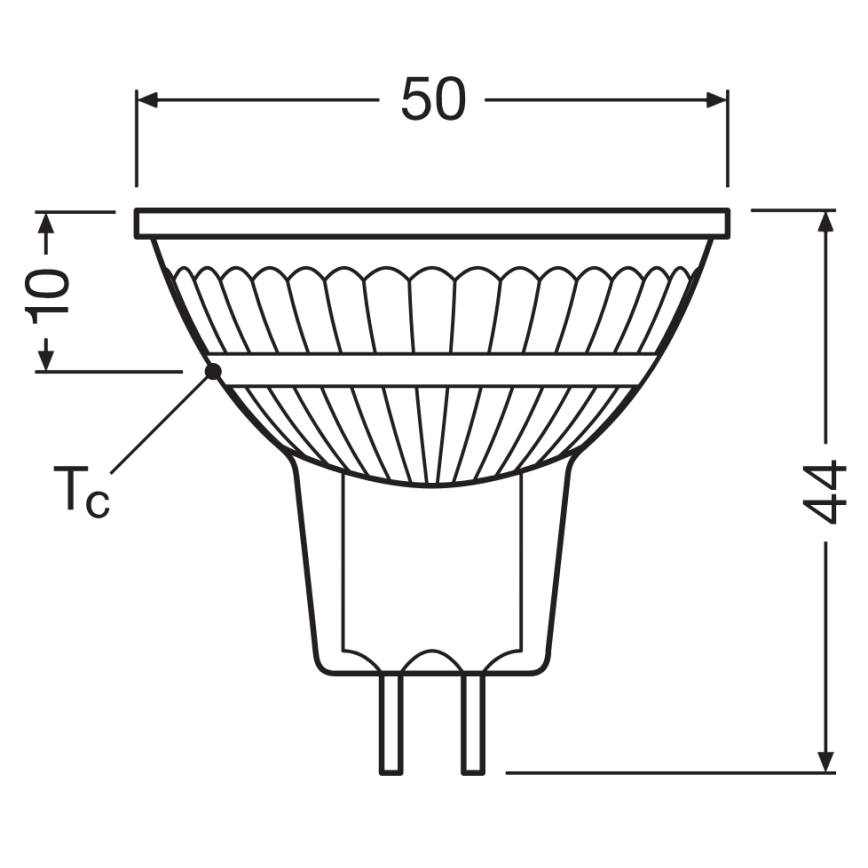 LED ściemnialna żarówka reflektorowa MR16 GU5,3/5W/12V 4000K 36° CRI 90 - Osram