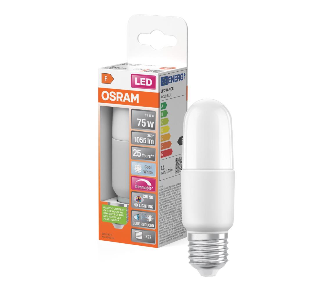 LED ściemnialna żarówka STICK E27/11W/230V 4000K CRI 90 - Osram