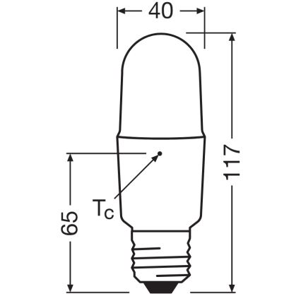 LED ściemnialna żarówka STICK E27/11W/230V 4000K CRI 90 - Osram