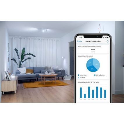 LED Ściemnialna żarówka VINTAGE FILAMENT C35 E14/4,9W/230V 2000-5000K CRI 90 Wi-Fi - WiZ