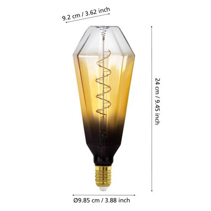 LED ściemnialna żarówka VINTAGE E27/4W/230V 1700K beżowa - Eglo 110236