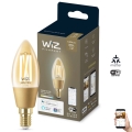 LED Ściemnialna żarówka VINTAGE FILAMENT C35 E14/4,9W/230V 2000-5000K CRI 90 Wi-Fi - WiZ