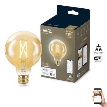 LED Ściemnialna żarówka VINTAGE FILAMENT G95 E27/6,7W/230V 2000-5000K CRI 90 Wi-Fi - WiZ