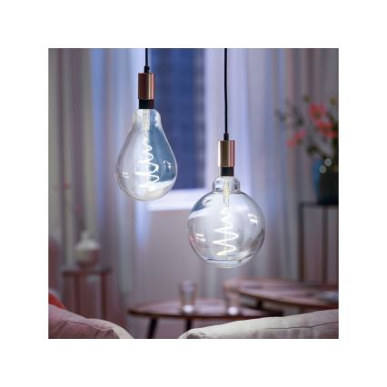 LED Ściemnialna żarówka VINTAGE FILAMENT G200 E27/6W/230V 2000-5000K CRI 90 Wi-Fi - WiZ