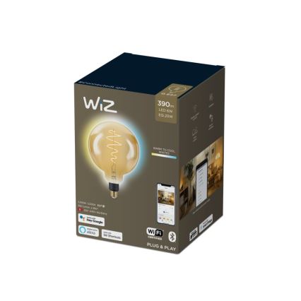 LED Ściemnialna żarówka VINTAGE FILAMENT G200 E27/6W/230V 2000-5000K CRI 90 Wi-Fi - WiZ