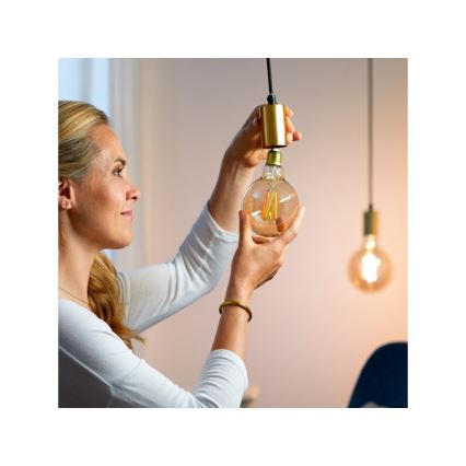 LED Ściemnialna żarówka VINTAGE FILAMENT G95 E27/6,7W/230V 2000-5000K CRI 90 Wi-Fi - WiZ