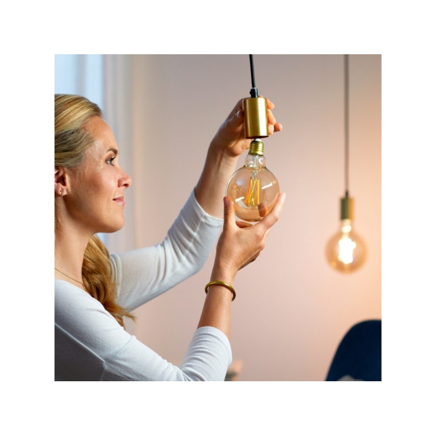 LED Ściemnialna żarówka VINTAGE FILAMENT G95 E27/6,7W/230V 2000-5000K CRI 90 Wi-Fi - WiZ