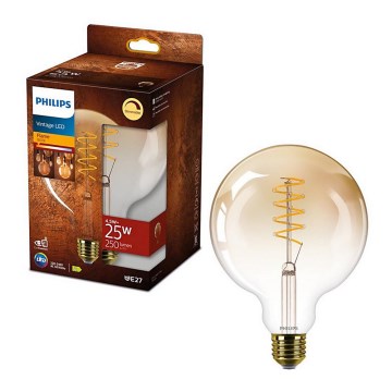 LED Ściemnialna żarówka VINTAGE Philips G120 E27/4,5W/230V 1800K