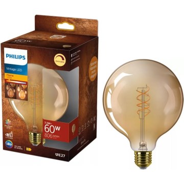 LED ściemnialna żarówka VINTAGE Philips G125 E27/7,3W/230V 2200K