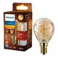 LED ściemnialna żarówka VINTAGE Philips P45 E14/3,1W/230V 2200K