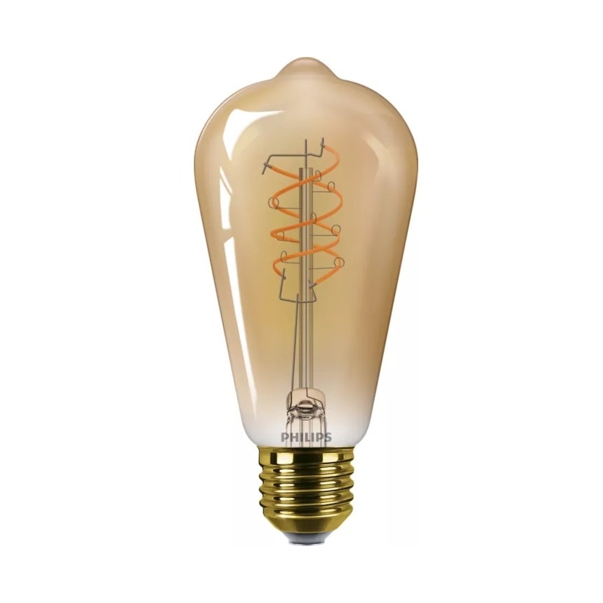 LED Ściemnialna żarówka VINTAGE Philips ST64 E27/7,3W/230V 2200K CRI 90