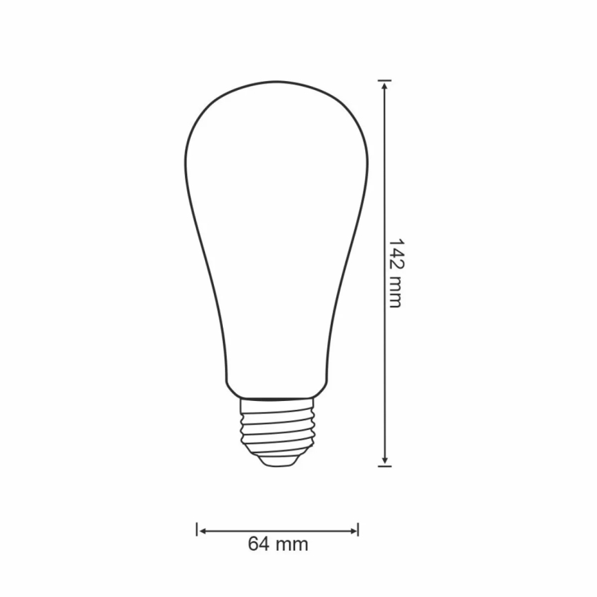 LED Ściemnialna żarówka VINTAGE ST64 E27/5,5W/230V 1800-2700K Wi-fi Tuya