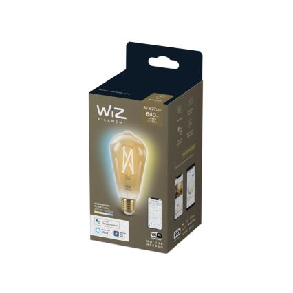 LED Ściemnialna żarówka VINTAGE FILAMENT ST64 E27/7W/230V 2000-5000K CRI 90 Wi-Fi - WiZ