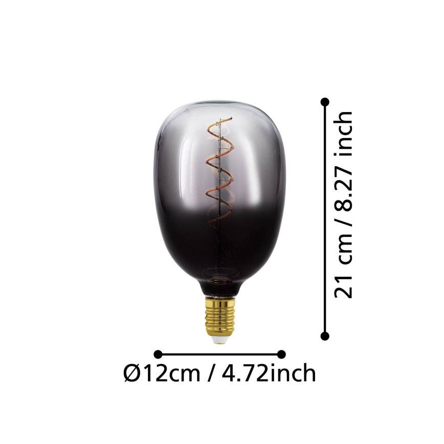 LED ściemnialna żarówka VINTAGE T120 E27/4W/230V 1800K przydymiona - Eglo 110227