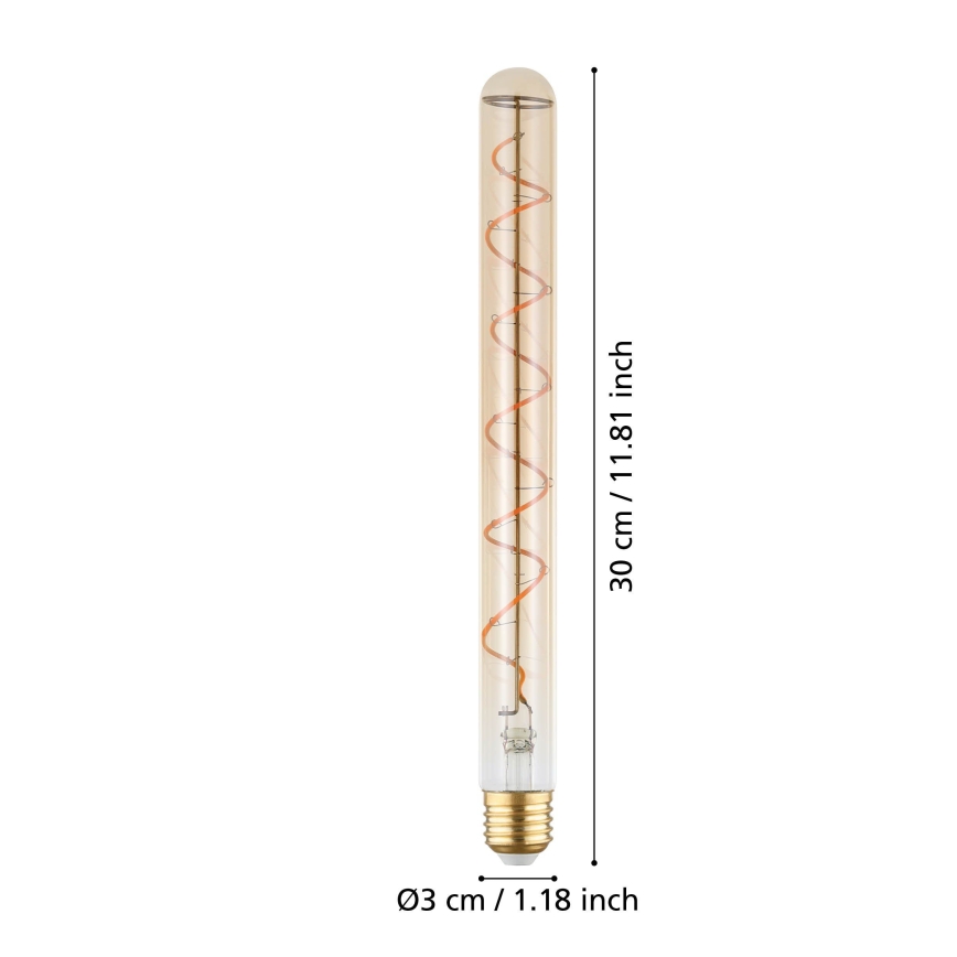 LED ściemnialna żarówka VINTAGE T30 E27/4W/230V 1600K - Eglo 110297