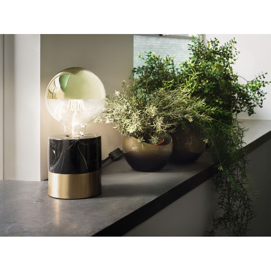 LED Ściemnialna żarówka z lustrzanym kulistym trzonkiem GLOBE G95 E27/6,5W/230V 2700K złota - Paulmann 28675
