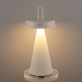 LED ściemnialna zewnętrzna ładowalna dotykowa lampa stołowa HALO LED/1,5W/3,7V 3000 mAh IP44 szara