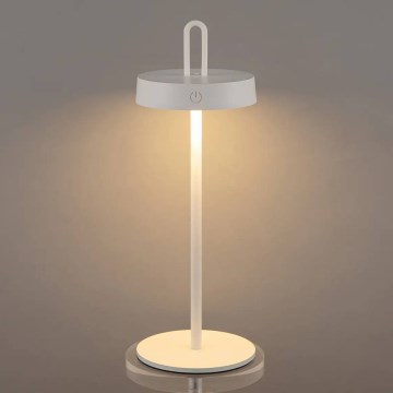 LED ściemnialna zewnętrzna ładowalna dotykowa lampa stołowa SHINE LED/1,5W/3,7V 3000 mAh IP44 biała