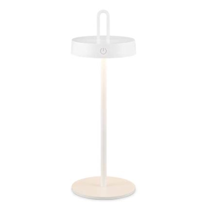 LED ściemnialna zewnętrzna ładowalna dotykowa lampa stołowa SHINE LED/1,5W/3,7V 3000 mAh IP44 biała