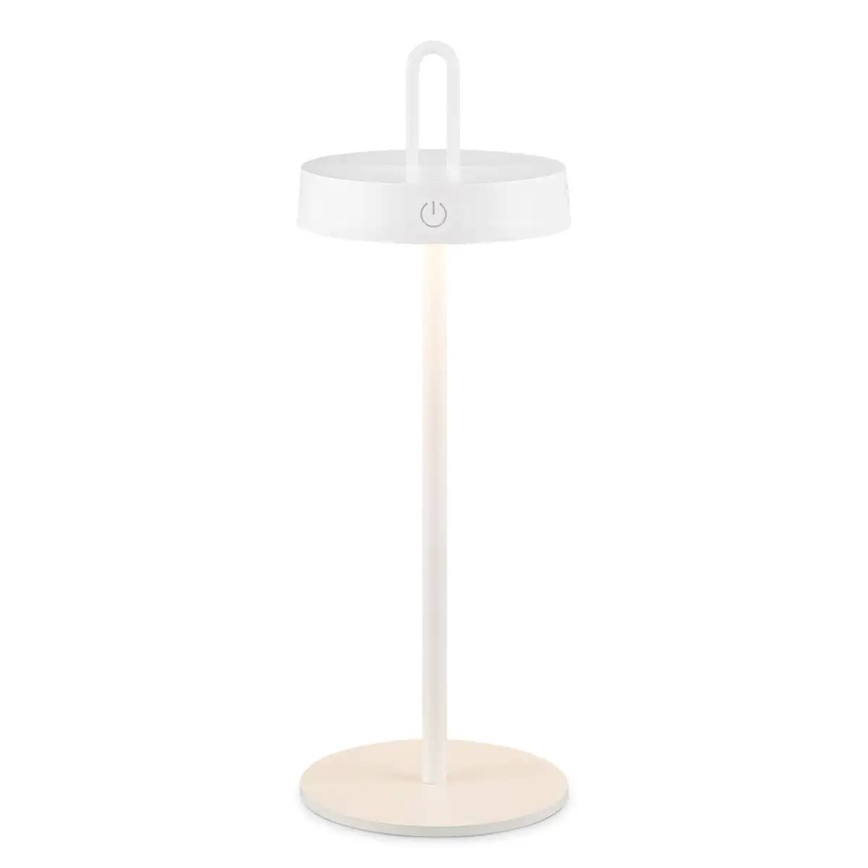 LED ściemnialna zewnętrzna ładowalna dotykowa lampa stołowa SHINE LED/1,5W/3,7V 3000 mAh IP44 biała