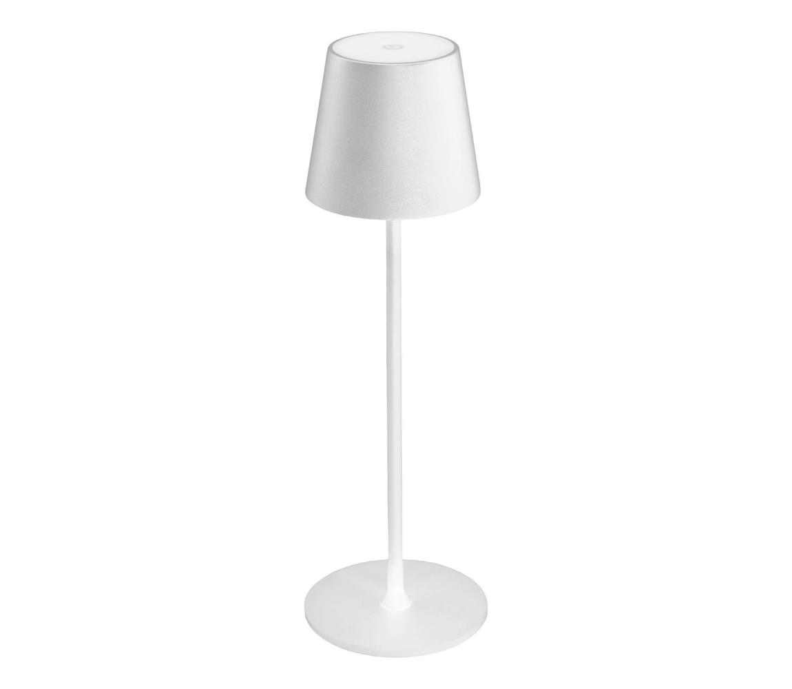 LED Ściemnialna zewnętrzna lampa stołowa ED/4W/4000 mAh 3000/4000/5500K IP44 biała