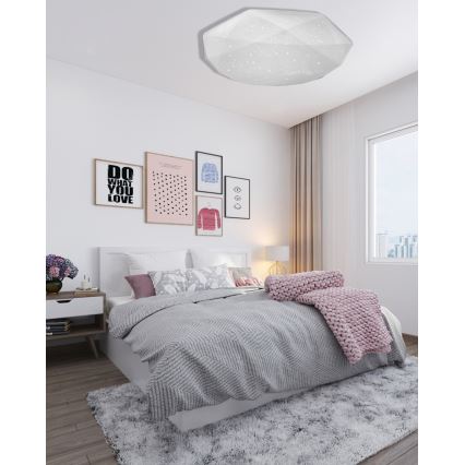 LED Regulowane oświetlenie sufitowe INDUS LED/60W/230V 2700-6500K śr. 58 cm + pilot do zdalnego sterowania
