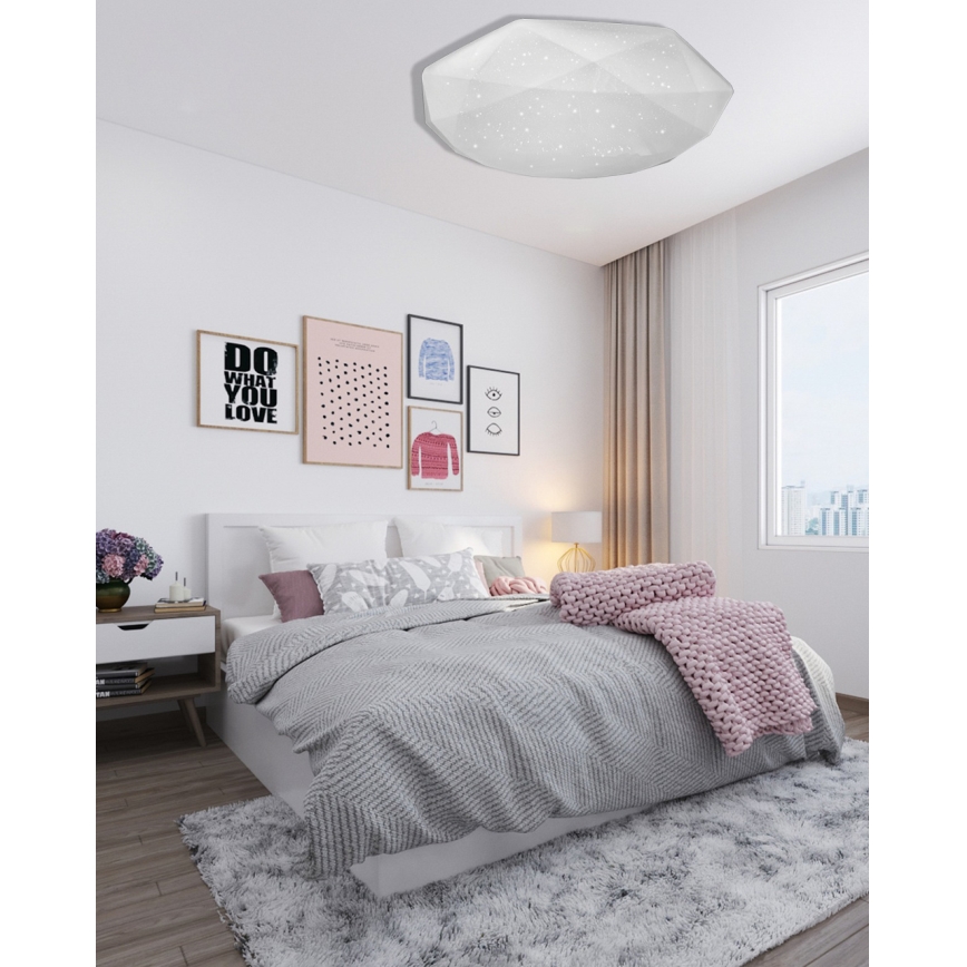 LED Regulowane oświetlenie sufitowe INDUS LED/60W/230V 2700-6500K śr. 58 cm + pilot do zdalnego sterowania