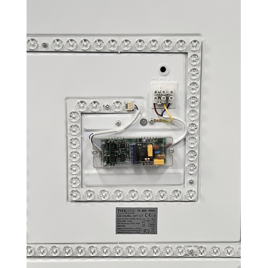 LED Regulowane oświetlenie sufitowe INDUS LED/60W/230V 2700-6500K śr. 58 cm + pilot do zdalnego sterowania